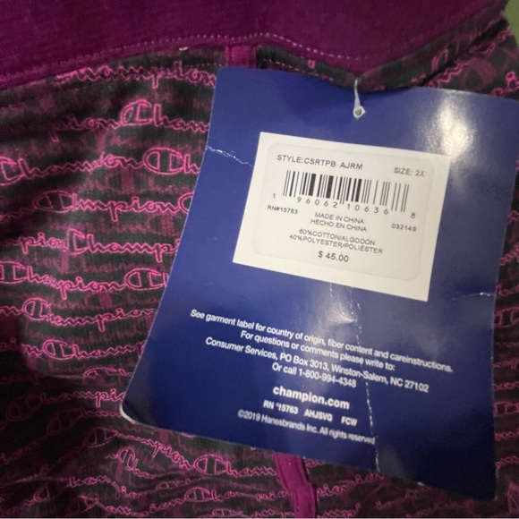 Champion women’s sleepwear 2 pcs Size 2X - Picture 9 of 11